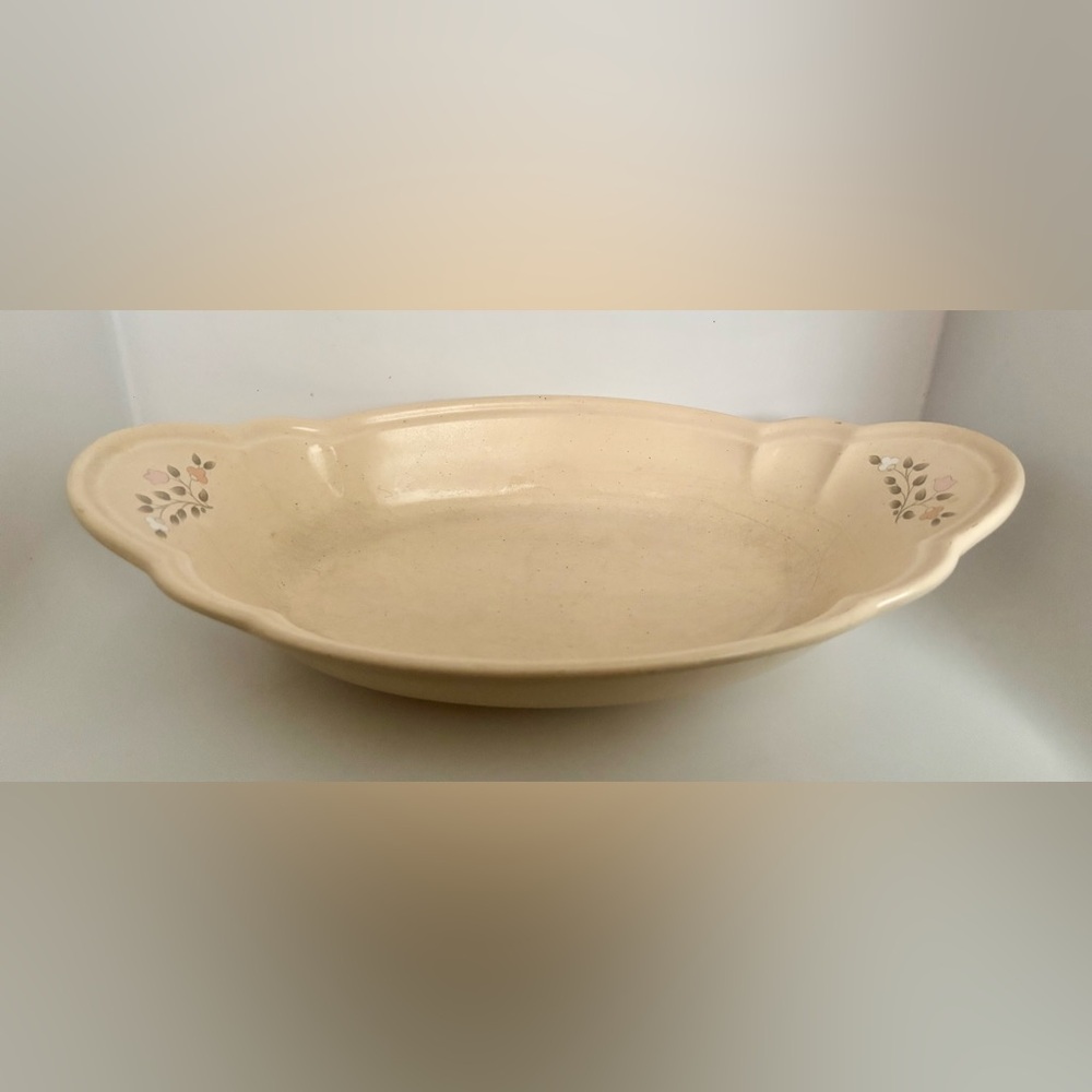 Pfaltzgraff Remembrance Pattern Floral Stoneware 11.5” Au Gratin Dish